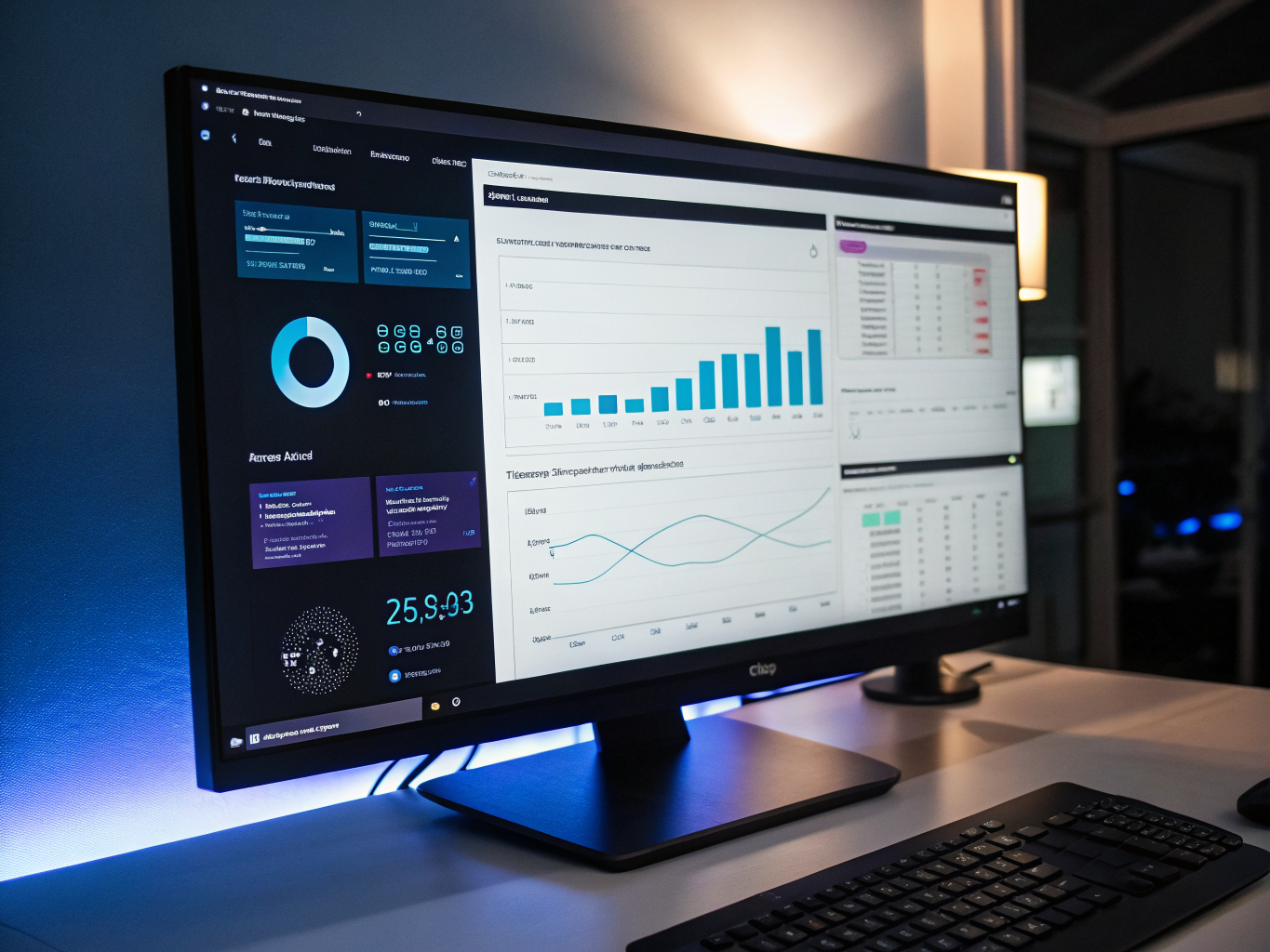 Dashboard di monitoraggio conformità GDPR con indicatori di rischio